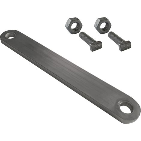 Signaletique.Biz France – Plaque de fixation pour panneau sur grillage – Barrette plate 145 mm en aluminium – Vis et boulons inclus pour installation rapide (1/5)
