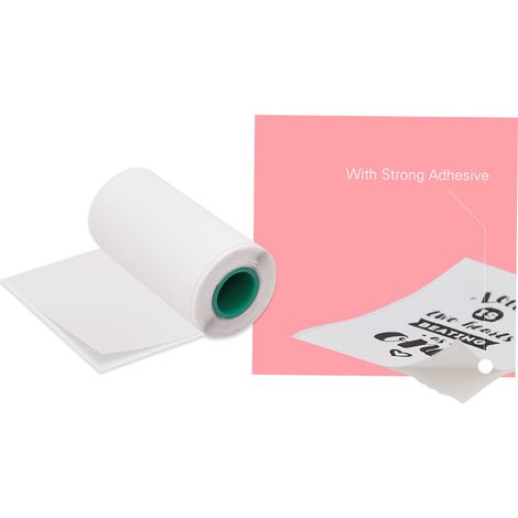 PeriPage Rouleau de papier thermique collant longue durée de conservation 10 ans 56 30 mm / 2,2 1,2 pouces Étiquettes adhésives adhésives sans BPA pour imprimante Peripage A6/A8/P6 Paperang P1/P2 Pa (1/5)