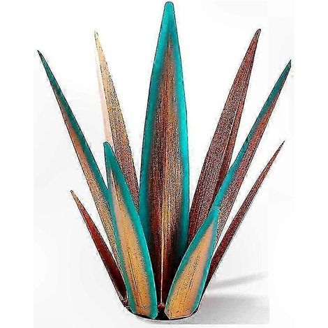 Sculpture d'agave en métal fabriquée à la main pour la décoration de jardin et de terrasse extérieure (1/5)