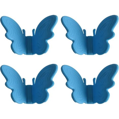 Gants de cuisine - Noname - Papillon - Silicone - Résistants à la chaleur - Lot de 4 (1/5)