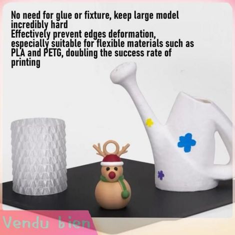 Plateau D'impression 3D PET PEY Double Face Flexible Compatible Snapmaker U1 276x293mm Haute Température (1/4)
