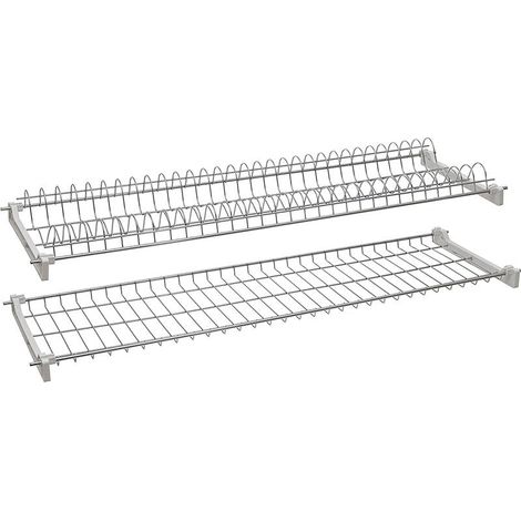 COPPIA DI RETI SCOLAPIATTI PER PENSILE DA CUCINA LUNGHEZZA 86 CM (1/2)
