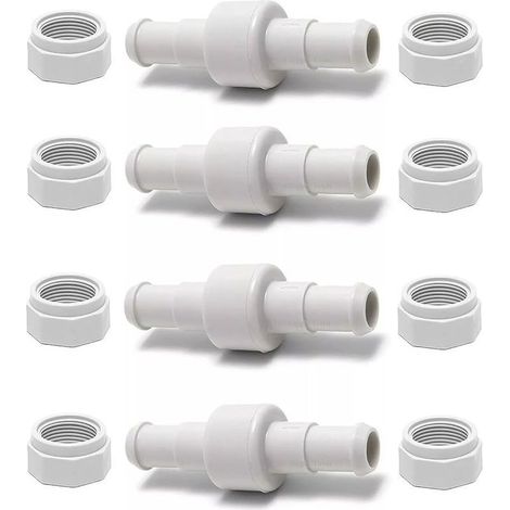 Lot de 4 kits de tuyaux de piscine pivotants D20 et écrous D15 pour polaris 280 piece detachee pour Polaris 280 380 180 Pièces de rechange pour nettoyeur de piscine pour pièce détachée polaris 280 (1/5)