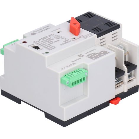 Commutateur de transfert automatique 2-Power sans interruption 2P 100A type d'isolation PC ATS 220V CA (1/5)