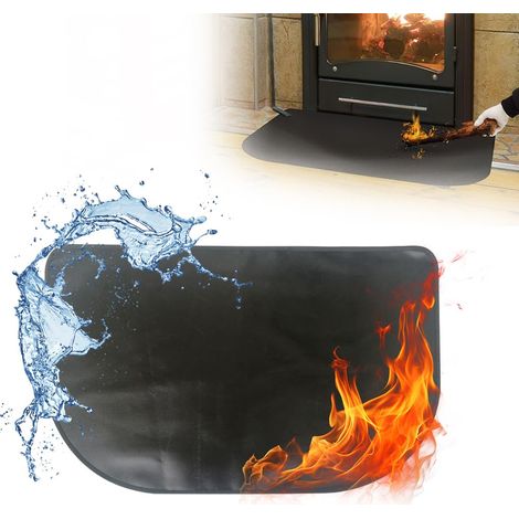 Tapis De Cheminée, 105 X 60 cm Tapis Ignifuge, Tapis Barbecue Sol, Tapis de Cheminée Anti Feu, Tapis Ignifuge Cheminée, pour Cheminée, Barbecue en Plein Air, Camping, Patio (1/5)