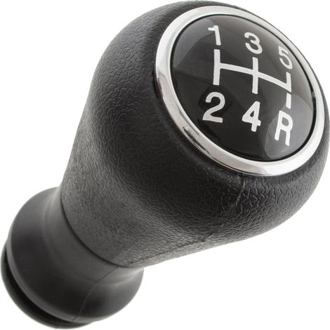 Pommeau de levier de vitesses Peugeot 206 NOIR + BLANC SCHÉMA (1/5)