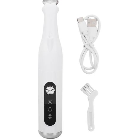 Tondeuse électrique pour pattes de chien, rasoir de sécurité pour animaux de compagnie, rasoir pour chat, pour la maison et le magasin, blanc (1/5)