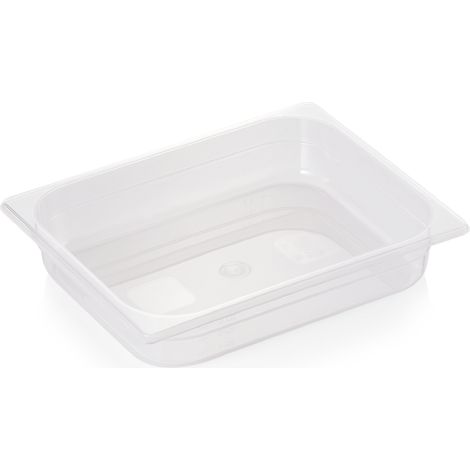 Bac GN 1/2 polypropylène H 65 mm 4 ltr transparent GN 84 - Was Germany
