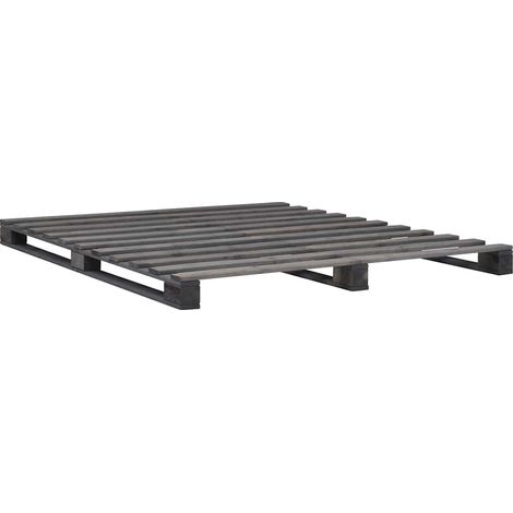 Maison Exclusive - Giroletto in Pallet Grigio Legno Massello di Pino 180x200 cm (1/5)