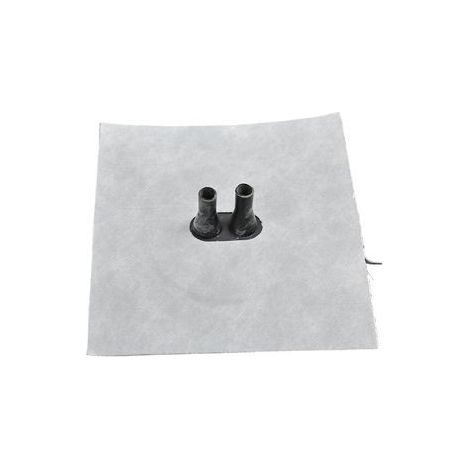 Manchon en toison-butyle 150 x 150 mm diamètre 8 - 12 mm 2 méplats