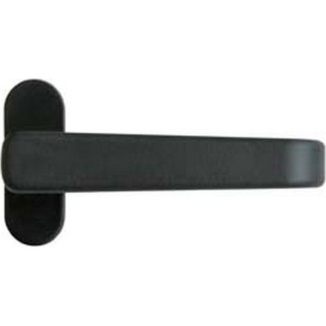 5PZ MANIGLIETTA IN ALLUMINIO VERNICIATO NERO - mm.118x34h.