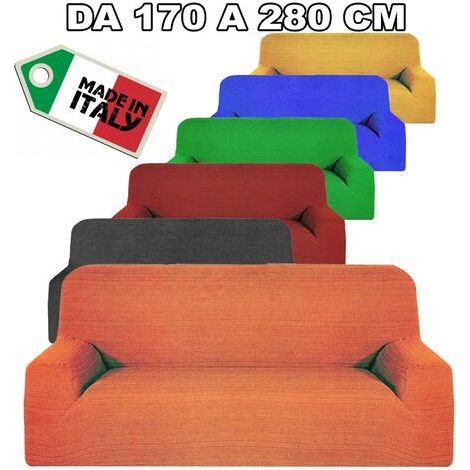 TrAdE Shop Traesio - Copridivano 4 Posti Estendibile Da 170 A 280 Cm Copri Divano Elasticizzato Color - Oro (1/5)