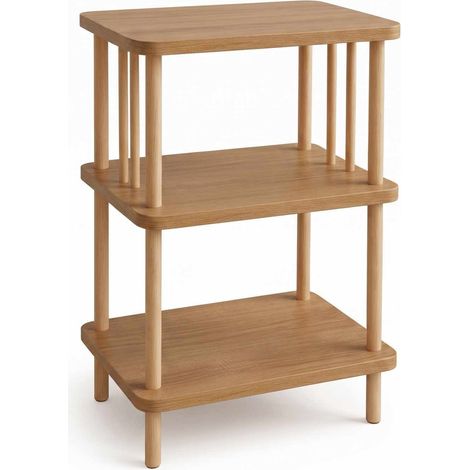 Beistelltisch aus Holz "pk257" – 40 x 75 x 30 cm – Eiche "Saphir" (1/4)