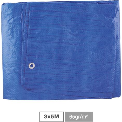 Tenda da sole blu 3x5M da 65gr