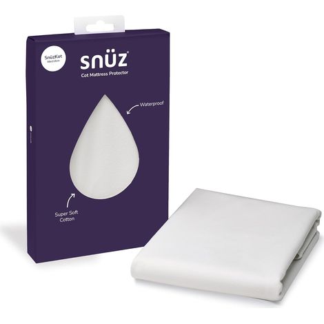Protège-matelas imperméable - 68 x 118 cm - 100% imperméable avec surface en coton évacuant l'humidité (1/5)