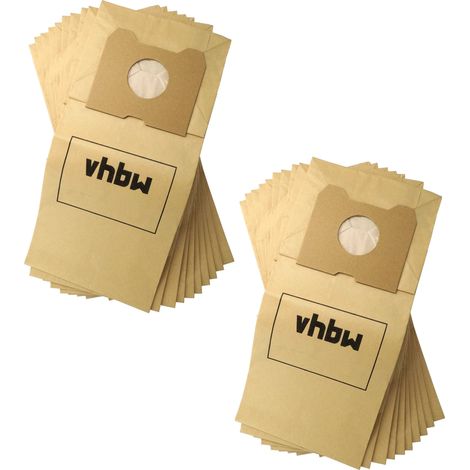 vhbw 20x sacchetto compatibile con Philips Triathlon 2000 aspirapolvere - 22cm x 19,5cm color sabbia