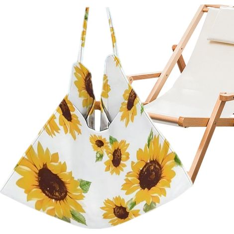 Serviette Housse Pour Chaise Longue 210 x 75 cm Antidérapant en Microfibre Serviettes de plage pour avec poches pour Extérieur, Patio, Hôtel, Plage, Bronzage, Piscine, Vacances, Crois (1/5)