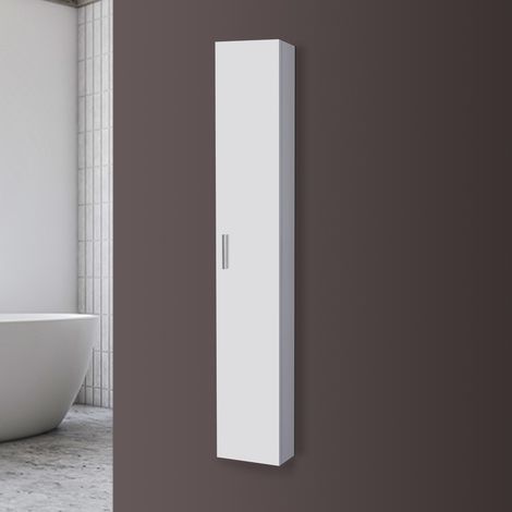 Pensile bagno sospeso 150 cm bianco con anta reversibile Desya (1/6)