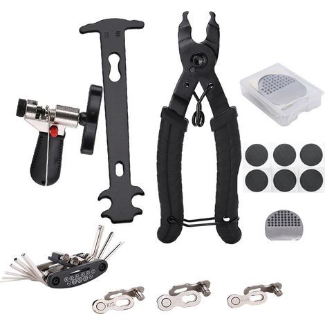 12-in-1 Fahrradketten-Reparaturset – Komplettes Werkzeugset zum Zerlegen, Montieren und Warten von Mountainbike- und Rennradketten (1/5)