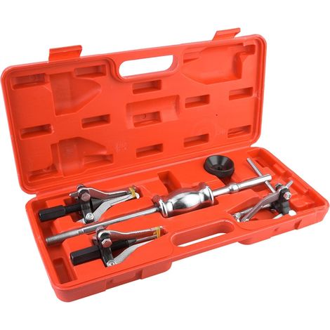 Lot de 5 extracteurs de roulement, en acier au carbone, roue dentée externe interne, extracteur de roulement, kit de marteau à inertie avec (1/5)