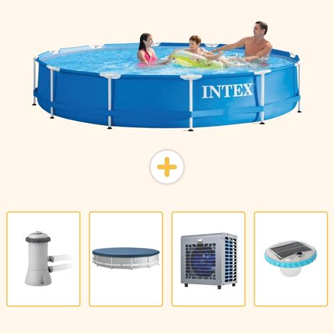 Intex Piscine Tubulaire Ronde - 366x76 cm - 5-pièces S175 (1/5)