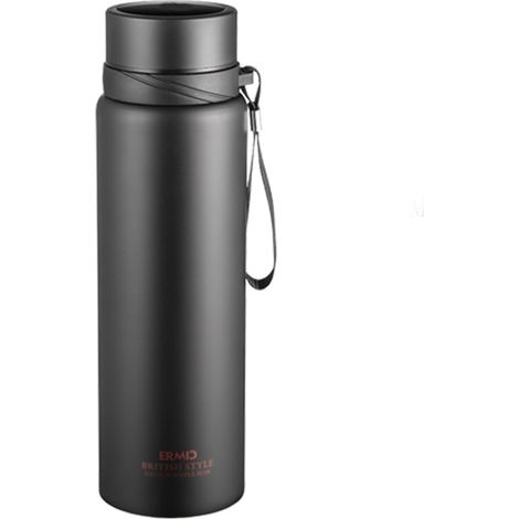 Thermos À Affichage De Température - Acier Inoxydable 304 - Capacité Élevée - Pour Bureau Et Voyage - 1 Pièce