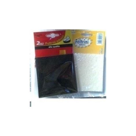 FELTRINI QUADRATI 100x100 mm - Bianco - Blister 1 pezzo
