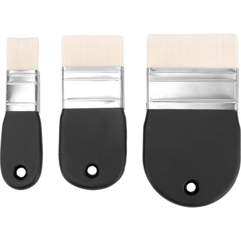 3pcs Pinceau Acrylique Peinture, Peinture Acrylique avec Poils en Nylon et Un Grand Pinceau à Vernis Idéal pour Gesso l'huile l'Aquarelle et Toiles (1/5)