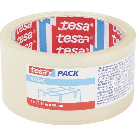 Tesa NASTRO DA IMBALLO BASIC mm. 50x66 mt. col. Trasparente 36.00 rotoli