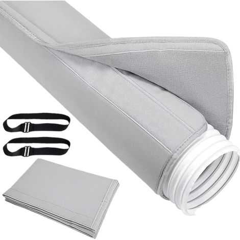 AC Hose Covers, Portable Air Conditioner Accessories, 59 Inches 2 Adjustable Buckle Strap & Insulated Dust Proof Wrap, Duct Vent Tube for Home, Indoor Use, and Outdoor Adventures (1/5)