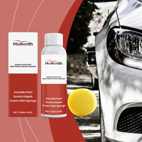 Car scratch repair cream for daily repair, polishing, and brightening of car paint - 120g + sponge1 (1/5)