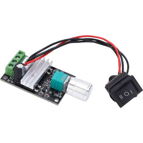 Motordrehzahlregler PWM-Steuerung Schalter Regler DC 6V–28V 3A CW CCW-Drehung (1/5)