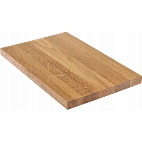 TABLA DE CORTAR DE MADERA DE ROBLE MACIZO DE 30x20x2cm