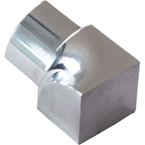 Dalsys Inneneck für Fliesenschiene Viertelkreisprofil Edelstah, Fliesenprofil - Poliert 10mm, 1 Stück
