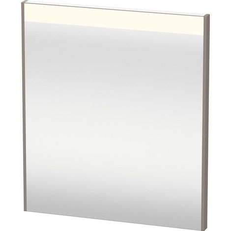 Miroir DuravitBRIOSOavec éclairage 700x620x45mm 17 W basalt mat