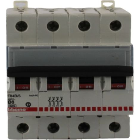 Interruttore magnetotermico 4 poli 4 moduli 6A Bticino (1/2)