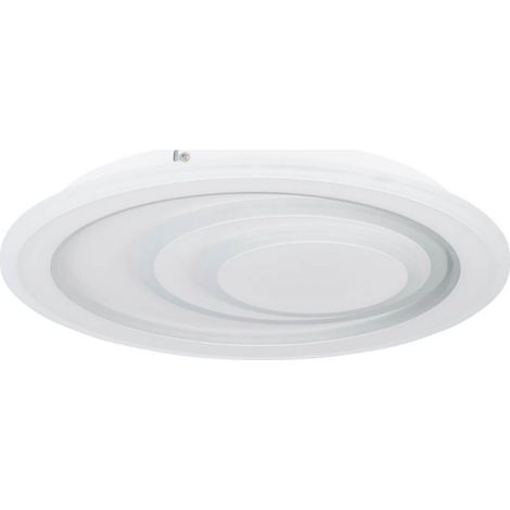 Plafonnier palagiano 1 acier LED blanc 14,7W 4000K H: 5cm Ø38 cm (1/3)