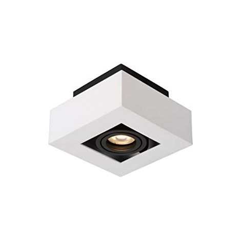 Lucide - Faretto da soffitto, in alluminio, 5 W, colore: Bianco/Nero (1/4)