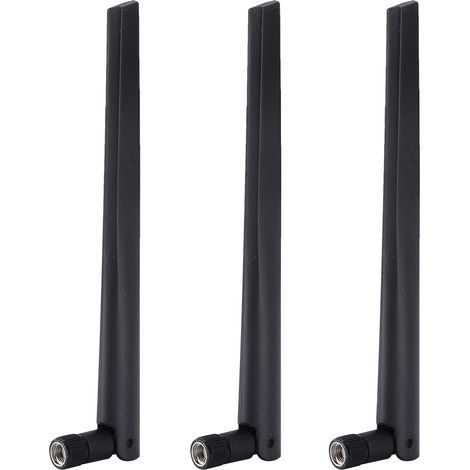 Antenna esterna SMA a 3 pezzi per scheda di rete wireless, compatibile con il router WiFi ASUS RT-AC68u.