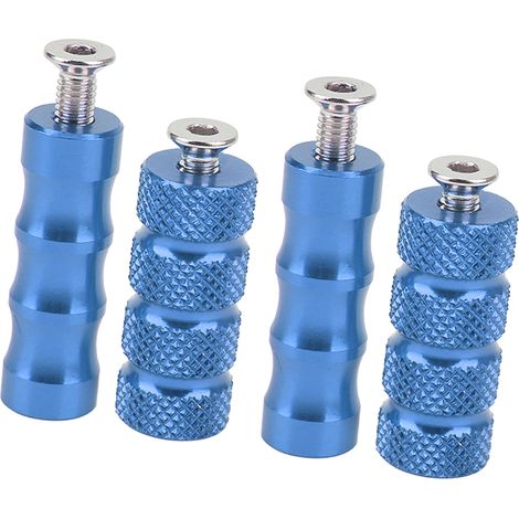 Paar blaue, CNC-gefräste Motorradfußrasten, Präzisionsbefestigung für M6-6-mm-Schrauben, verchromte Bremspedale aus Aluminium, Motorradzubehör, 2 Stück (1/5)