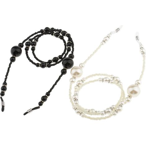 2pcs ABS Anti-slip Eyeglass Necklaces Holder Holder Reading Glasses Chain Cord Sunglasses Cord (1/5)