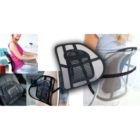 Housse De Siège De Voiture Ergonomique Avec Dossier, Coussin De Soutien Lombaire