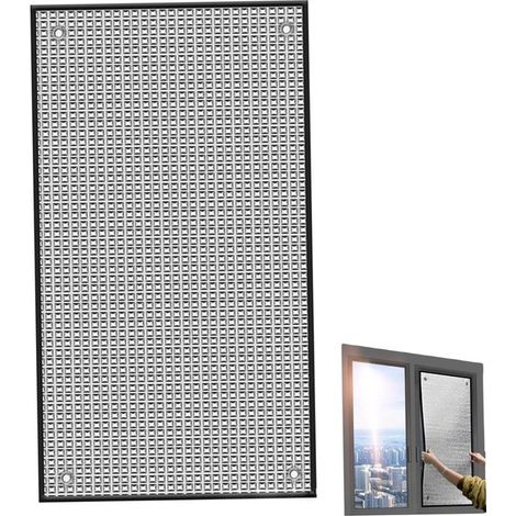 Lámina reflectante térmica para ventanas de 50x90 cm. Lámina reflectante para ventanas con regulación térmica y ventosa. Lámina de alumi，50x90 cm (1/5)