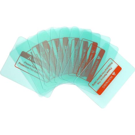 10pcs 116 X 90mm Lentille de Casque de Soudage, Lentille de Rechange de Plaque de Protection Transparente, Lentille de Rechange, Coin Rond, Pour Souder La Feuille de Protection Extérieure Ou Intérieur (1/5)