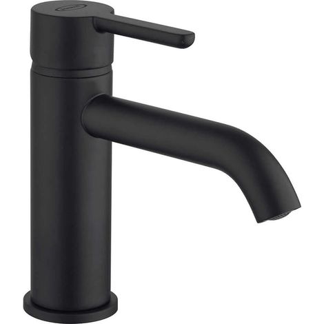 Miscelatore lavabo Jacuzzi rubinetteria Sunset nero per piletta click clack (1/2)