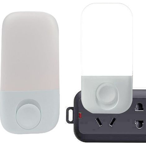 Veilleuse bébé avec capteur crépusculaire, marche/arrêt automatique, veilleuse bébé à brancher, veilleuse pour couloir, cuisine, blanc, 0,5 W, 4,5 x 9 cm XXW (1/4)