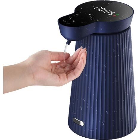 YMYNY Automatischer Seifenspender, 500 ml, automatischer Seifenspender, USB-Aufladung mit Sensor-Seifenspender, IPX4 wasserdichter berührungsloser Seifenspender für die Küche (Gele, Blau) (1/4)