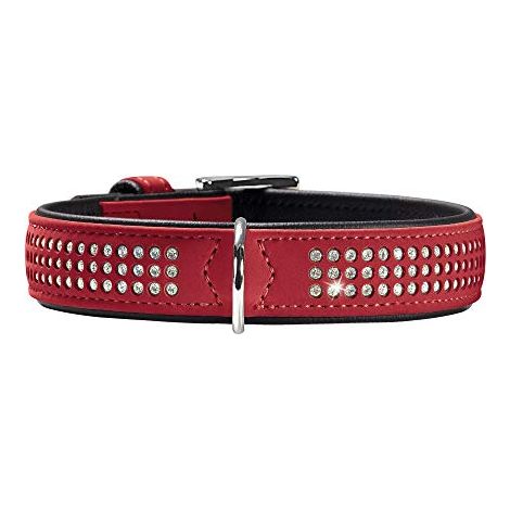 HUNTER Collare Softie Triluxe, 60rosso/Nero, Salilpelle (1/4)