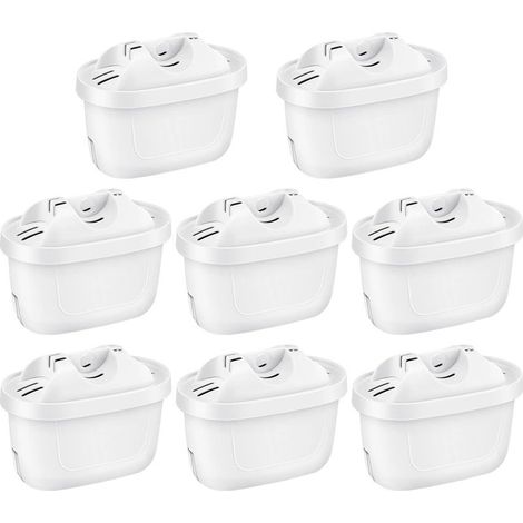 CYRILL –8 Pack Cartouche Filtre pour Brita, Compatible avec Brita maxtra Mava elemaris XL Carafe Filtrante, 3 étapes de filtration (1/5)