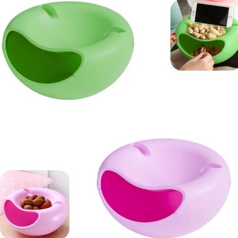 Boîtes de rangement pour fruits et noix lot de 2 - bacs 20 x 12 cm (1/5)